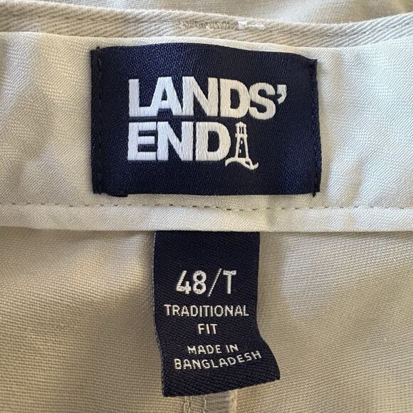 Lands End Lot of Two Khaki Cotton Chino Shorts Mens Size 48T - Picture 7 of 7